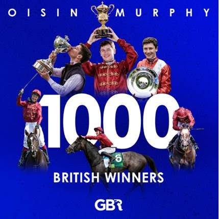 , Champion jockey Oisin Murphy rides 1,000th domestic winner