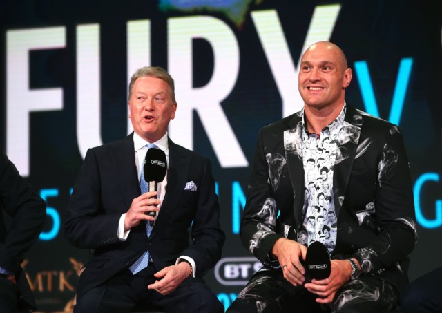 , Tyson Fury clash with Anthony Joshua to be 50-50 purse split with ‘nothing standing in way of fight’, says Frank Warren