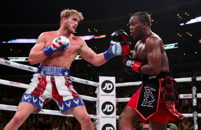, Logan Paul sparring after calling out legend Floyd Mayweather and claims he would ‘snap the f***er in half’