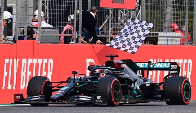 , Lewis Hamilton wins again as Mercedes claim SEVENTH consecutive F1 Constructors’ title with Imola one-two
