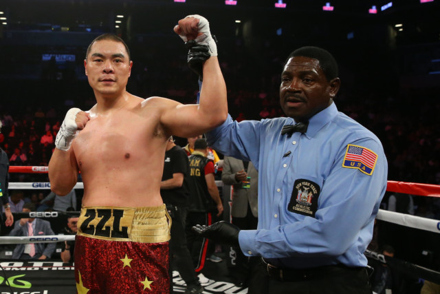 , Anthony Joshua’s rival Zhilei Zhang stops Devin Vargas in four rounds as he targets rematch with world champion in China