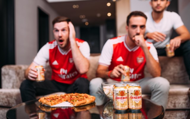 , Arsenal sign deal with beer company Ganzberg that promotes dog meat as perfect snack to go with drink