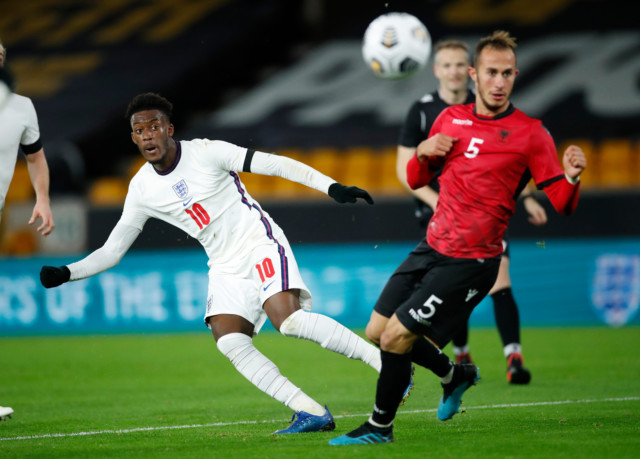 , Chelsea starlet Callum Hudson-Odoi begs close pal Jamal Musiala to remain with England after Young Lions debut