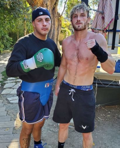 , Logan Paul sparring after calling out legend Floyd Mayweather and claims he would ‘snap the f***er in half’