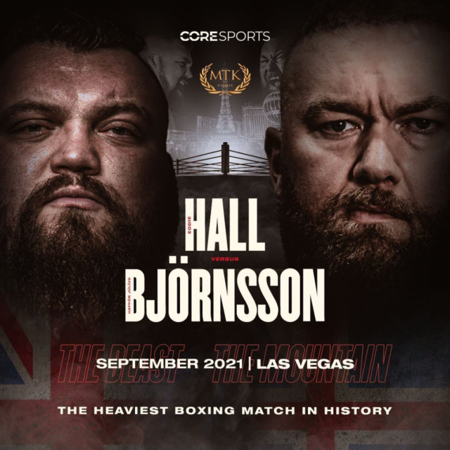 , Eddie Hall vs Hafthor Bjornsson fight confirmed for September 2021 with pair set for ‘heaviest boxing match in history’