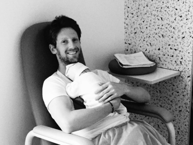 Romain Grosjean thought of his three children as he pulled himself from the burning wreckage on Sunday