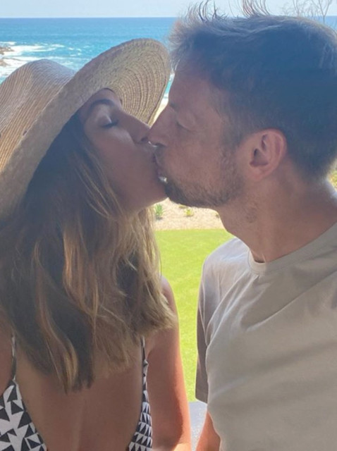 , Jenson Button and fiancee Brittny Ward welcome daughter and reveal they are ‘besotted’ with newborn Lenny Monrow