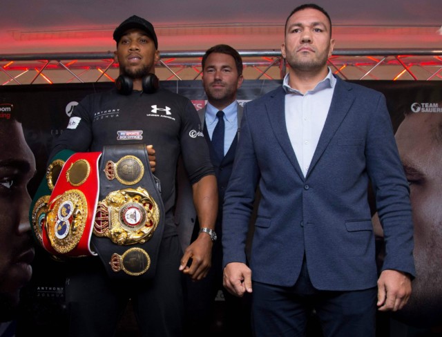 Joshua and Pulev were supposed to fight each other in 2017
