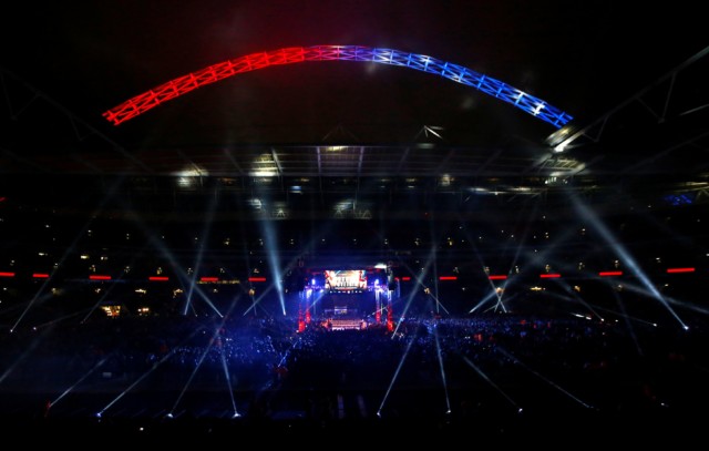 Wembley Stadium hosted AJ's epic victory against Wladimir Klitschko