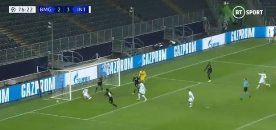 , Watch ex-Man Utd star Ashley Young’s horror miss from just a few yards out in Inter Milan win over Monchengladbach