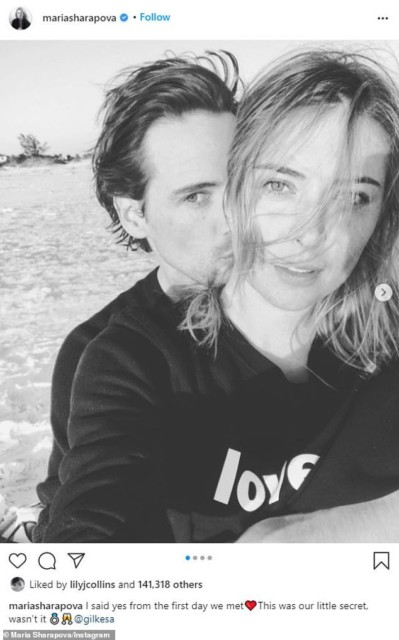 , Maria Sharapova announces engagement to Brit millionaire Alexander Gilkes whose ex-wife got Harry and Meghan together