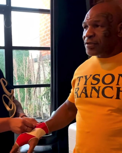 , Mike Tyson reveals his kids have become addicted to boxing after setting up fight camp at home