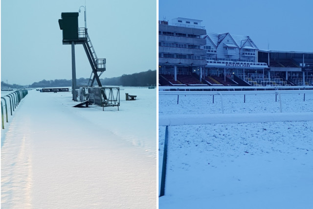 , Haydock’s Wednesday card abandoned due to snow as weather continues to cause havoc in racing