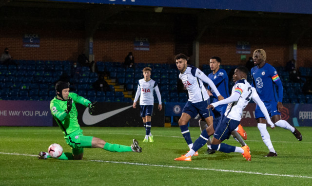 , Petr Cech blunder with first touch of the game costs Chelsea in return to competitive action against Tottenham Under-23s