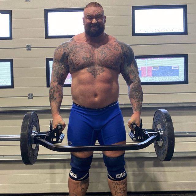 , Eddie Hall fuels Hafthor Bjornsson feud and says he ‘wouldn’t p*** on him if he was on fire’ ahead of boxing bout