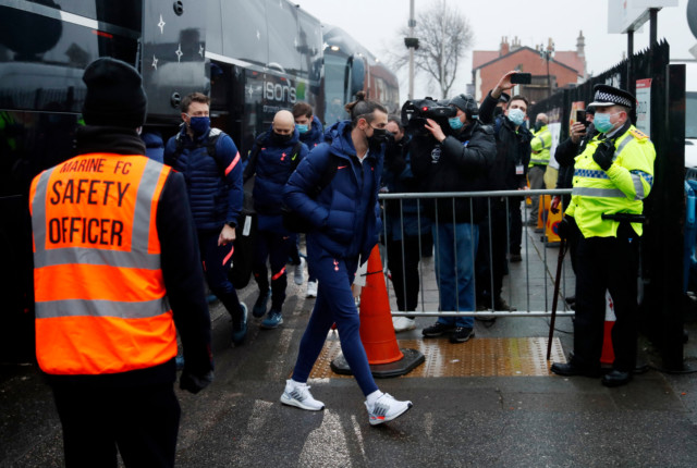 , Police insist Marine fans did NOT break Covid rules despite mobbing buses before Spurs FA Cup clash