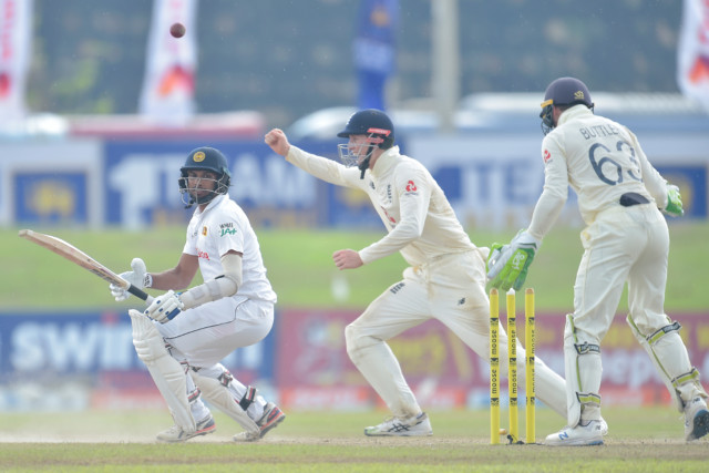 , England wobble in quest to score just 74 runs to win First Test as Root is dismissed for just one against Sri Lanka
