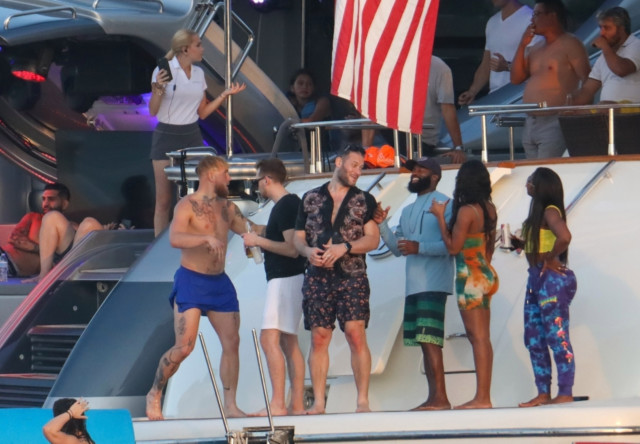 , Jake Paul parties on packed yacht in Miami without a face mask after withdrawing $50m offer to fight Conor McGregor