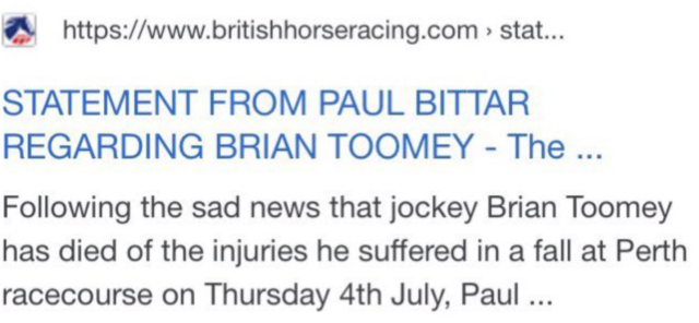 , Jockey Brian Toomey – who died for seven seconds and lost chunk of skull – facing new fight in bid to become trainer