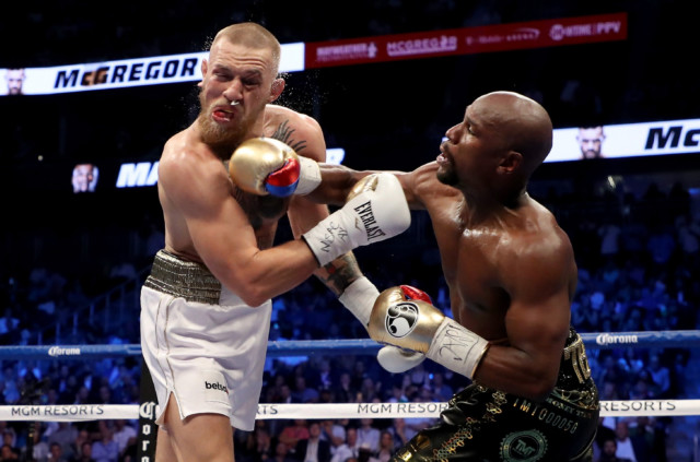 , Floyd Mayweather launches attack on Conor McGregor calling UFC rival ‘Con Artist McLoser’ and slams Pacquiao fight talk