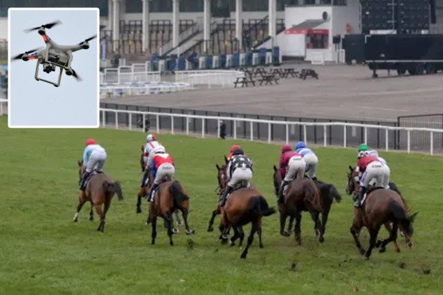 , Police launch probe after drone thought to have been used by sly punters crashes during Welsh Grand National meet