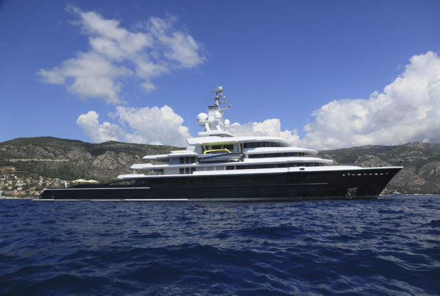 , Chelsea owner Roman Abramovich’s stunning new £430 million superyacht pictured for first time