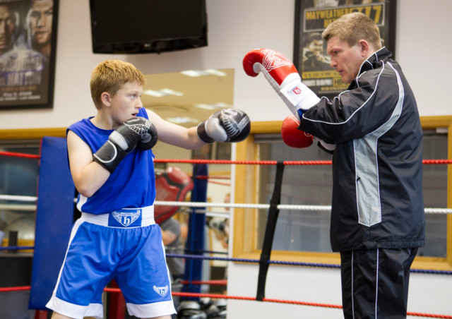 , Ricky Hatton’s son Campbell laughs as he reveals his dad floored him in sparring at 14 &amp; ‘pretty much shattered rib’