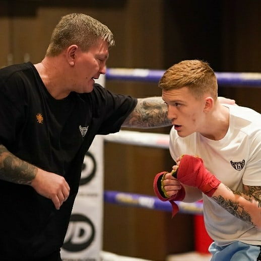 , Ricky Hatton shows off explosive hand speed with Brit legend not losing his slick boxing skills aged 42