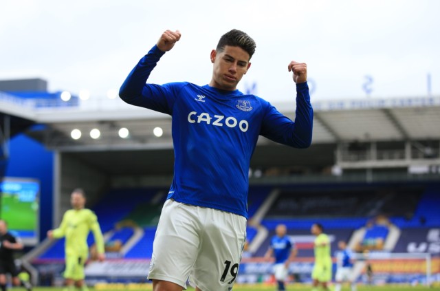 , James Rodriguez ‘considering quitting Everton this summer as midfielder does not like weather and Prem’s physicality’