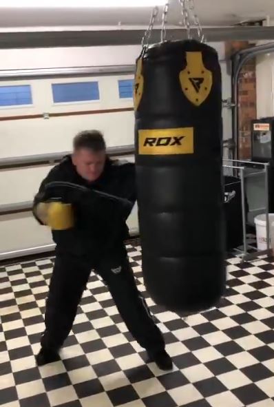 , Ricky Hatton shows off explosive hand speed with Brit legend not losing his slick boxing skills aged 42