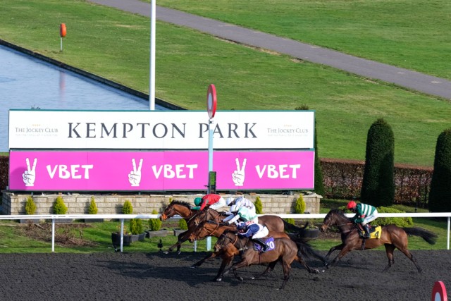 , Watch incredible four-horse photo finish at Kempton… and 11/4 favourite JUST sneaks through