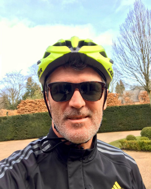 , Man Utd hardman Roy Keane tells drivers to ‘run him over’ if they spot him in lycra as he wears bike helmet for selfie