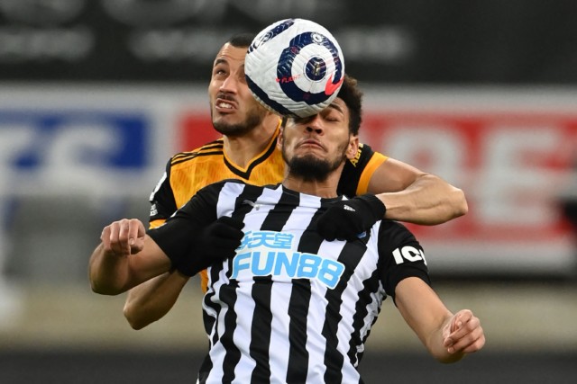 , Newcastle 1 Wolves 1: Ruben Neves wipes out Jamaal Lascelles opener with powerful header to grab point for visitors