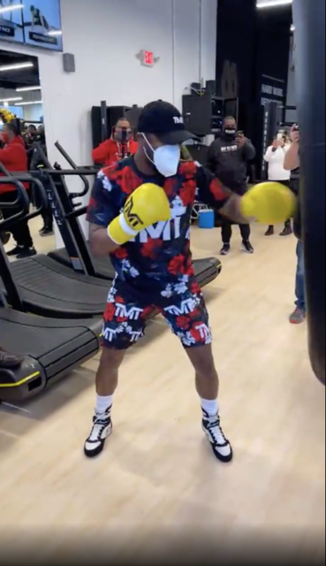 , Floyd Mayweather looks sharp and slick in training ahead of 44th birthday as legend prepares to face YouTuber Logan Paul