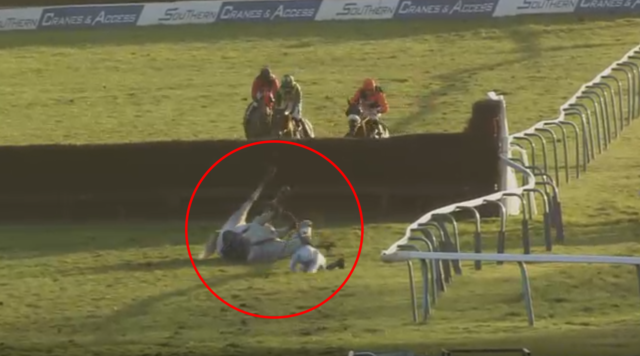 , Watch bonkers Fontwell finish where favourite falls when miles clear and 700-1 winner comes from absolutely nowhere