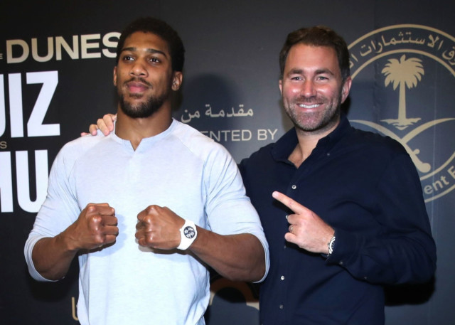 , Anthony Joshua vs Tyson Fury could be held at Wembley but only at 100 per cent capacity, reveals Eddie Hearn