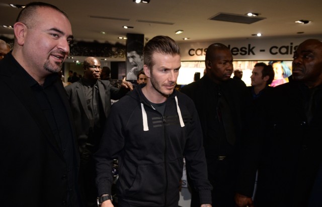 David Beckham and his family are regularly flanked by security, some of which are SAS-trained