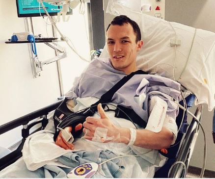 , Josh Warrington posts photo from hospital bed after shoulder operation following brutal KO defeat to Mauricio Lara