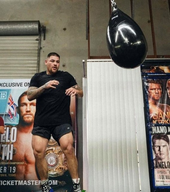 , Andy Ruiz Jr shows off insane body transformation and says ‘I had t**s’ for Anthony Joshua fight ahead of ring return