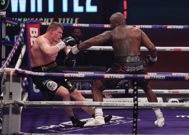 , Dillian Whyte fights in boots covered in past opponents’ BLOOD and says he is ‘p***ed’ he didn’t add Povetkin’s