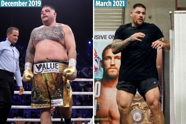 , Andy Ruiz Jr shows off more of his incredible body transformation with bulking muscles after ‘not skipping leg day’