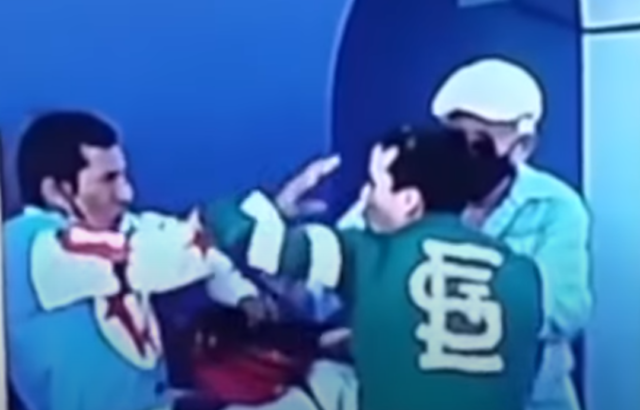 , Watch jockey PUNCH rival in the face THREE times in astonishing post-race bust-up that lands Irad Ortiz Jr £700 fine
