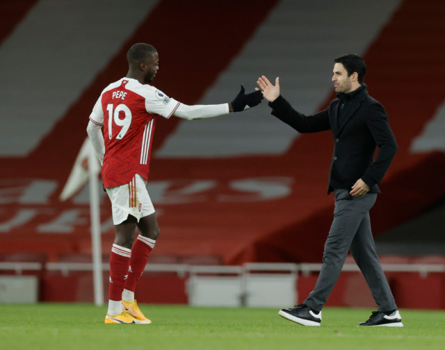 , Arsenal boss Mikel Arteta warns in-form £72m star Nicolas Pepe he will be axed again if standards slip