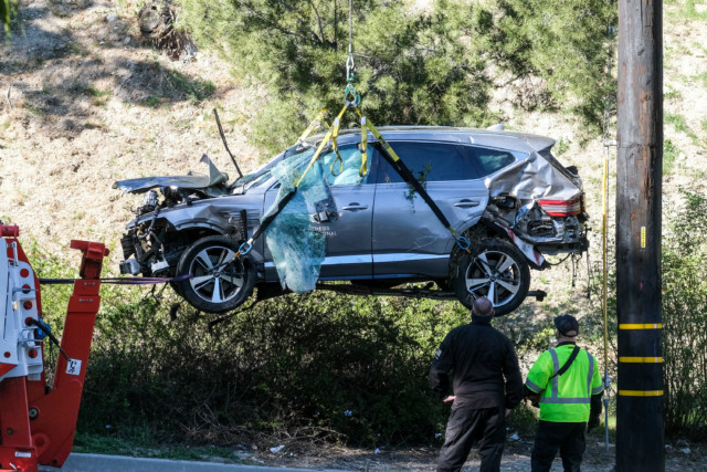 , Tiger Woods WON’T be charged over crash caused by speeding at 87mph – almost double limit – with his foot on the floor