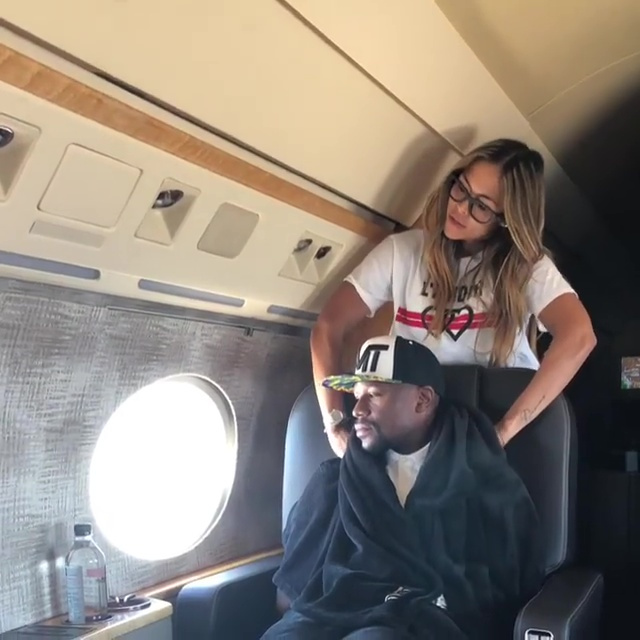 , Inside Floyd Mayweather’s custom £50m private jet with name on side, in-built TVs, luxury seats and sofa beds