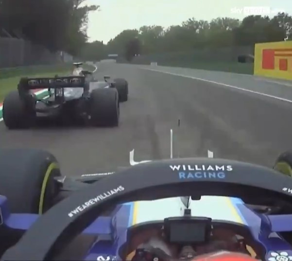 , Bottas gives Russell middle finger after huge crash at F1 Emilia Romagna GP as Brit slaps him on helmet