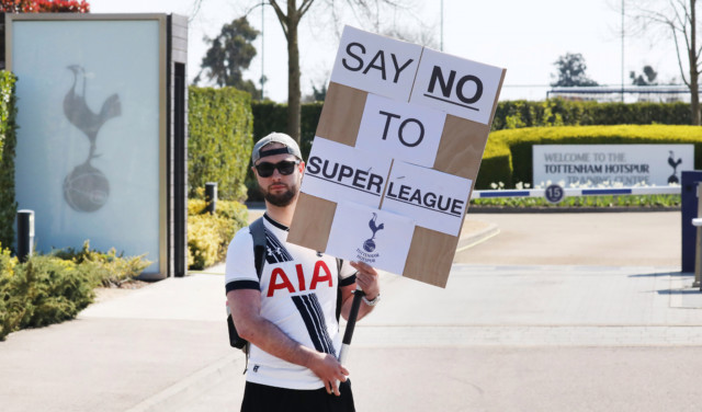 Fans from the six clubs also joined forces to condemn the proposals