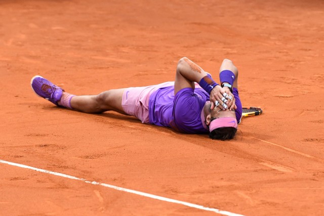 , Rafa Nadal dives into SWIMMING POOL to celebrate incredible 12th triumph in Barcelona Open