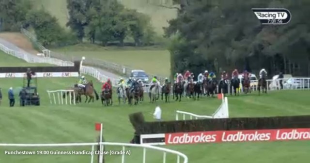 , Watch shambolic Punchestown start furious punters brand ‘bag of crap’ as horses stuck at the off