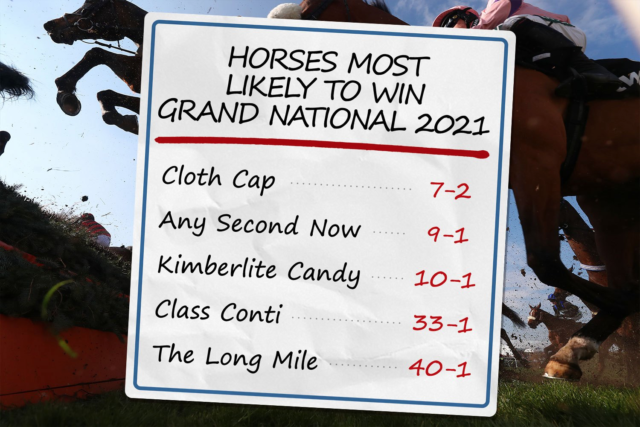 , Supercomputer predicts Grand National upset with 33-1 and 40-1 outsiders tipped to challenge big favourite Cloth Cap